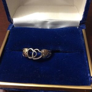 12K Black hills gold /Sterling silver ring.